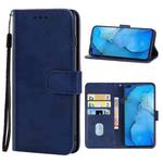 Leather Phone Case For OPPO Reno3(Blue)