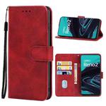 Leather Phone Case For OPPO Reno2(Red)