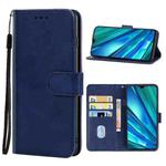 Leather Phone Case For OPPO Realme Q(Blue)