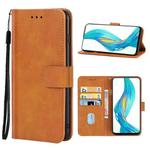 Leather Phone Case For OPPO Realme X(Brown)