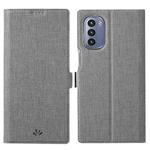 For Motorola Moto G Stylus 2022 ViLi K Series Magnetic Buckle Leather Phone Case(Grey)