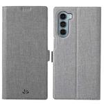 For Motorola Moto G200 5G ViLi K Series Magnetic Buckle Leather Phone Case(Grey)