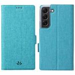 For Samsung Galaxy S22 5G ViLi K Series Magnetic Buckle Leather Phone Case(Blue)