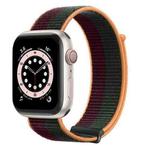 DUX DUCIS Nylon Sport Watch Band For Apple Watch Series 8&7 41mm / SE 2&6&SE&5&4 40mm / 3&2&1 38mm(Purple Green)