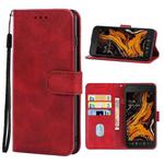 Leather Phone Case For Samsung Galaxy Xcover 4s(Red)
