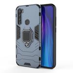 For Xiaomi Redmi Note 8T Shockproof PC + TPU Protective Case with Magnetic Ring Holder(Navy Blue)