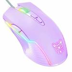 ONIKUMA CW905 RGB Lighting Wired Mouse(Purple)