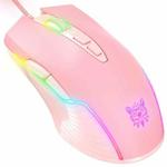 ONIKUMA CW905 RGB Lighting Wired Mouse(Pink)