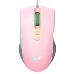 ONIKUMA CW908 RGB Lighting Wired Mouse(Pink)