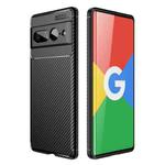 For Google Pixel 7 Pro Carbon Fiber Texture Shockproof TPU Phone Case(Black)