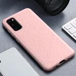 For Galaxy S20 Matted Texture Wheat Straw Protective Case(Pink)