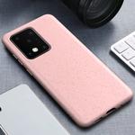 For Galaxy S20 Ultra Matted Texture Wheat Straw Protective Case(Pink)