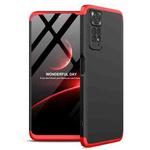For Xiaomi Redmi Note 11S / 11 Global Version GKK Three Stage Splicing PC Phone Case(Black Red)