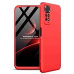 For Xiaomi Redmi Note 11S / 11 Global Version GKK Three Stage Splicing PC Phone Case(Red)