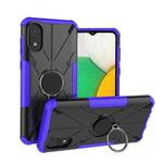 For Samsung Galaxy A03 Core Armor Bear Shockproof PC + TPU Phone Case(Purple)