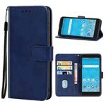 Leather Phone Case For Wiko Life 3 U316AT(Blue)