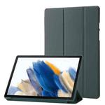 For Samsung Galaxy Tab A8 10.5 2021 TPU Three-fold Horizontal Flip Leather Case(Green)