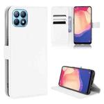 For OPPO Reno4 SE Diamond Texture Leather Phone Case(White)