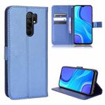 For Xiaomi Redmi 9 Diamond Texture Leather Phone Case(Blue)