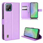 For Blackview A55 Diamond Texture Leather Phone Case(Purple)
