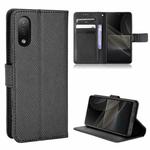 For Sony Xperia ACE  II / SO-41B Diamond Texture Leather Phone Case(Black)