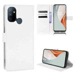 For OnePlus Nord N100 Diamond Texture Leather Phone Case(White)