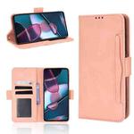 For Motorola Moto Edge 30 Pro/Edge+ 2022/Edge X30 Skin Feel Calf Pattern Leather Phone Case(Pink)