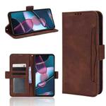 For Motorola Moto Edge 30 Pro/Edge+ 2022/Edge X30 Skin Feel Calf Pattern Leather Phone Case(Brown)