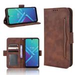 For Wiko Y82 Skin Feel Calf Pattern Leather Phone Case(Brown)