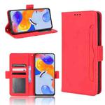 For Xiaomi Redmi Note 11 Pro 4G / 5G Overseas Version Skin Feel Calf Pattern Leather Phone Case(Red)
