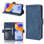 For Xiaomi Redmi Note 11 Pro 4G / 5G Overseas Version Skin Feel Calf Pattern Leather Phone Case(Blue)
