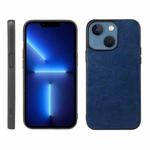 For iPhone 13 Crazy Horse Texture PU Phone Case(Blue)