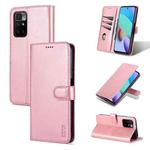 For Xiaomi Redmi Note 11 4G Global / Note 11S AZNS Skin Feel Calf Texture Horizontal Flip Leather Phone Case(Rose Gold)