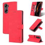For Honor 60 AZNS Skin Feel Calf Texture Horizontal Flip Leather Phone Case(Red)