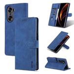 For Honor 60 AZNS Skin Feel Calf Texture Horizontal Flip Leather Phone Case(Blue)