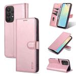 For Samsung Galaxy A53 5G AZNS Skin Feel Calf Texture Horizontal Flip Leather Phone Case(Rose Gold)