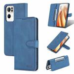 For OPPO Reno7 Pro 5G AZNS Dream II Skin Feel Horizontal Flip Leather Case(Blue)