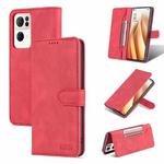 For OPPO Reno7 Pro 5G AZNS Dream II Skin Feel Horizontal Flip Leather Case(Red)