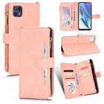 For Motorola Moto G50 Litchi Texture Zipper Leather Phone Case(Pink)