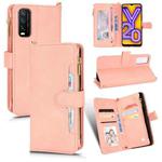 For vivo Y20 2020 / Y20i / Y20s / Y11s Litchi Texture Zipper Leather Phone Case(Pink)