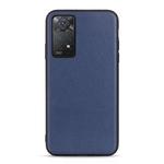 For Xiaomi Redmi Note 11 Pro Global Accurate Hole Sheep Texture Leather Shockproof Phone Case(Blue)