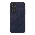 For Xiaomi Redmi Note 11 4G Global / Note 11S Crazy Horse Texture Shockproof Protective Leather Case(Blue)