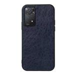 For Xiaomi Redmi Note 11 Pro Global Crazy Horse Texture Shockproof Protective Leather Case(Blue)