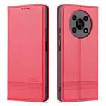 For Honor X30 AZNS Magnetic Calf Texture Leather Phone Case(Red)