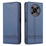 For Honor X30 AZNS Magnetic Calf Texture Leather Phone Case(Dark Blue)