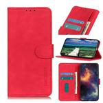 For OPPO Realme 9 Pro+ / Realme 9 4G / Realme Narzo 50 Pro KHAZNEH Retro Texture Horizontal Flip Leather Phone Case(Red)