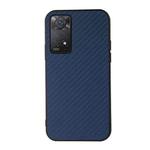 For Xiaomi Redmi Note 11 Pro Global Accurate Hole Carbon Fiber Texture Shockproof Case(Blue)