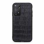 For Xiaomi Redmi Note 11 Pro Global Crocodile Texture Leather Shockproof Phone Case(Black)