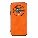 For Honor Magic4 Two-color Litchi Texture PU Phone Case(Orange)