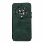 For Honor Magic4 Two-color Litchi Texture PU Phone Case(Green)